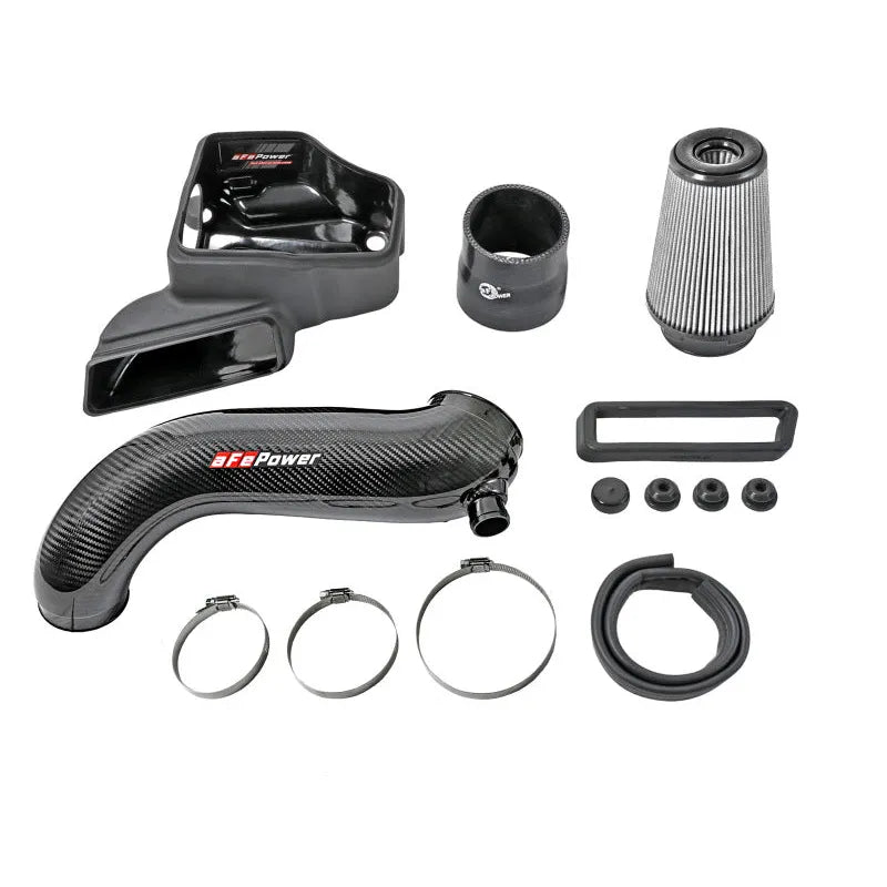 aFe 15-19 VW Golf R MKVII Carbon Fiber Intake System w/ Pro DRY S Filter (57-10016D)