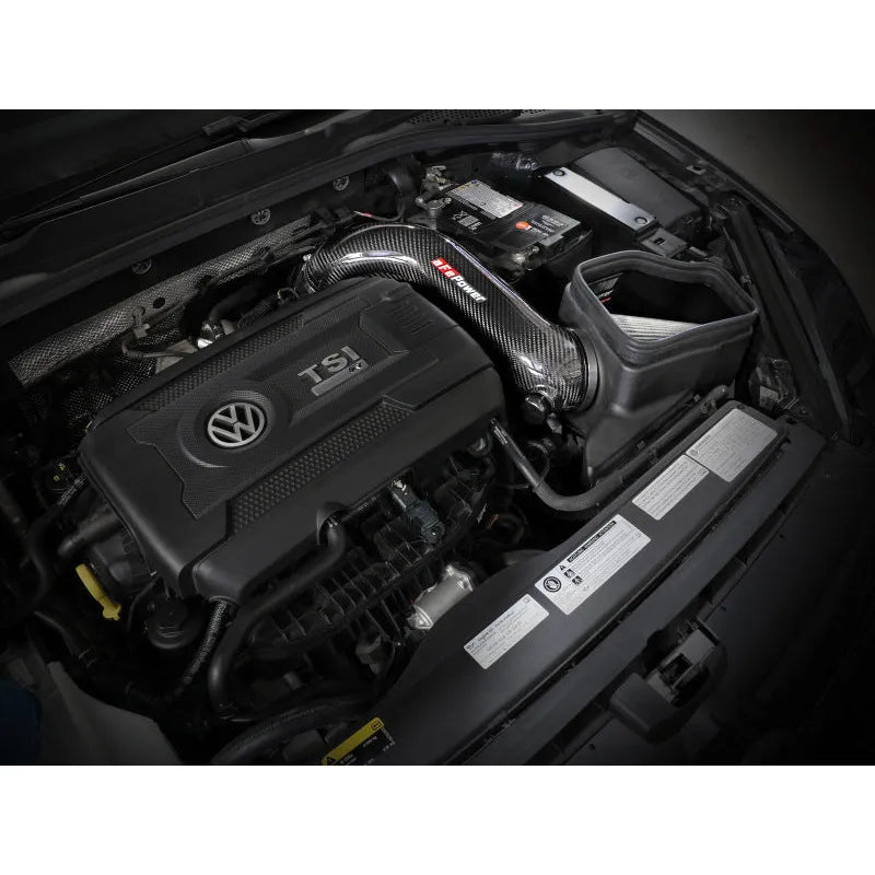 aFe 15-19 VW Golf R MKVII Carbon Fiber Intake System w/ Pro DRY S Filter (57-10016D)