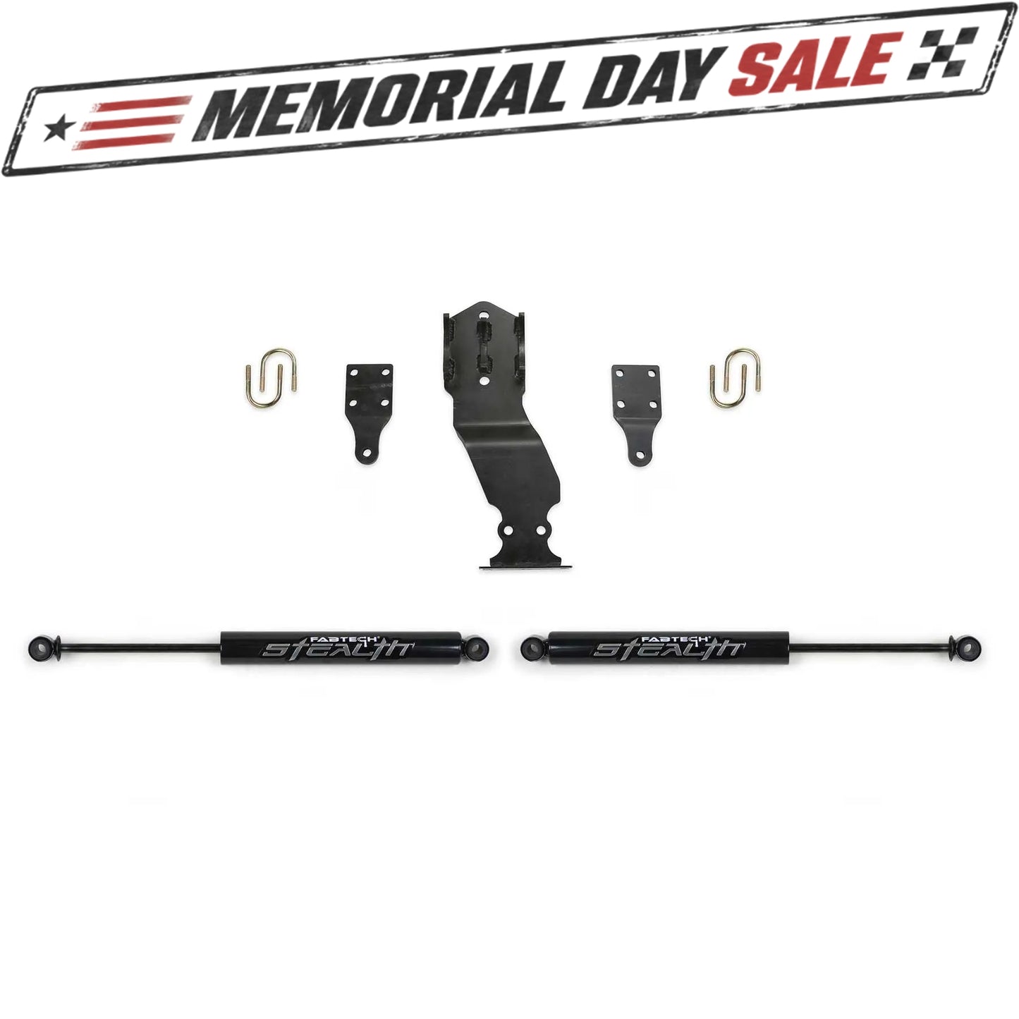 Fabtech Stealth Dual Steering Stabilizer Kit | Ford Superduty 4WD (17-20) (FTS22302)