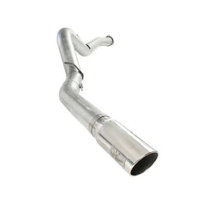 aFe ATLAS 5in DPF-Back Alum Steel Exhaust GM Diesel Trucks 07-14 (49-04040-P)