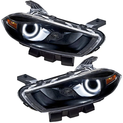 Oracle 13-14 Dodge Dart SMD HL Black/White | 2012-16 Dodge Dart (7142-001)