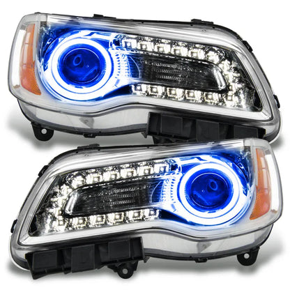 Oracle 11-14 Chrysler 300C Chrome LED Halo Headlights | 300 (7728-002)
