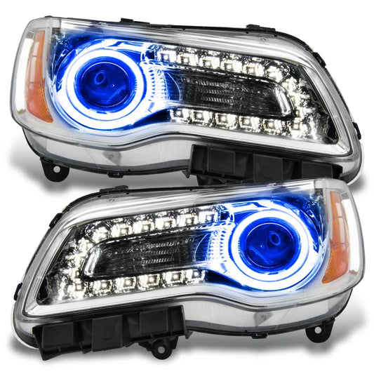 Oracle 11-14 Chrysler 300C Chrome LED Halo Headlights | 300 (7728-002)