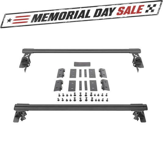 Go Rhino 20-22 Jeep Gladiator JT/16-22 Toy. Tacoma/05-21 Nssn Frontier XRS Cross Bars Kit - Tex. Blk