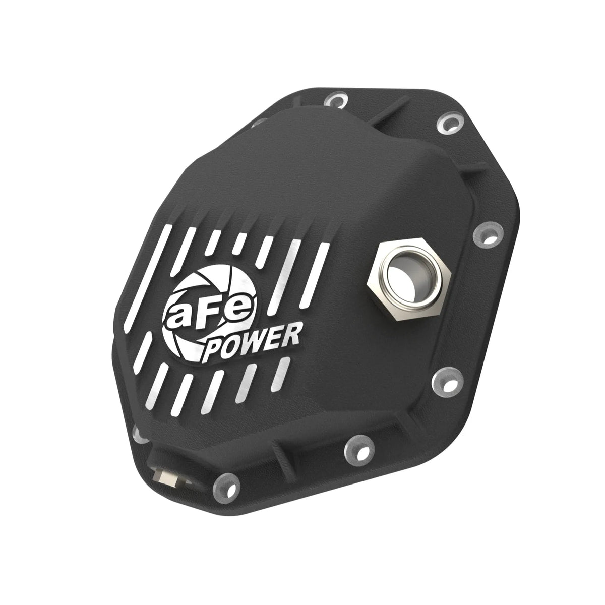 aFe 19-25 GM Front Diff Cover | GM Trucks (46-71430B) Black w/ Fins