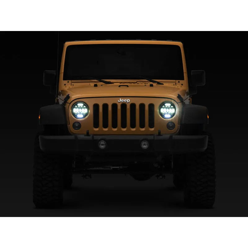 Raxiom 97-18 Jeep TJ/JK Axial 13-LED Headlights | Wrangler (J150093)