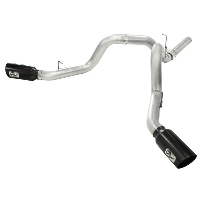 aFe MACHForce XP Dual Split DPF Back Exhaust | GM 11-19 2500/3500 HD V8-6.6L (49-04043-B)