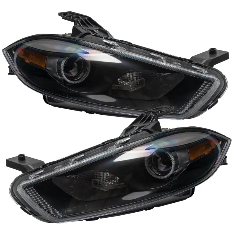 Oracle 13-14 Dodge Dart ColorSHIFT Headlights | Black | (7142-330)
