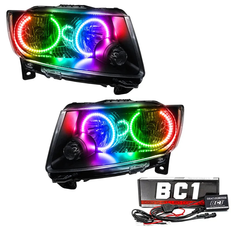 Oracle Jeep WK 11-13 SMD HL Chrome ColorSHIFT w/HW (7070-335)