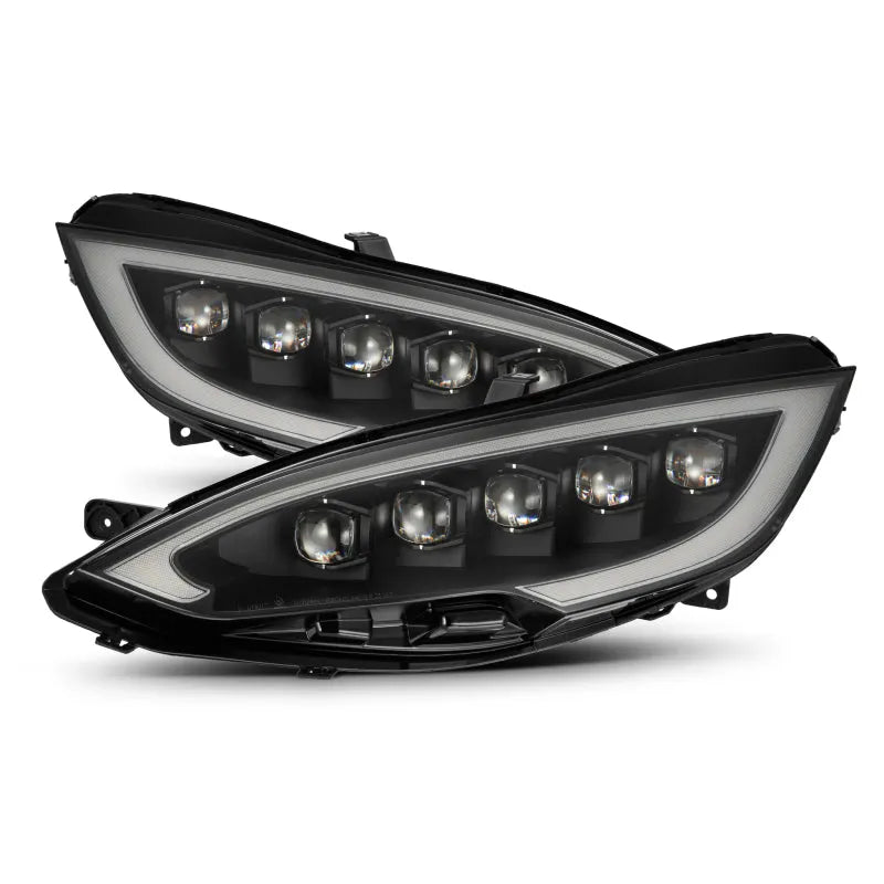 AlphaRex 12-21 Tesla Model S NOVA-Series LED Proj Headlights w/Activ Light & Seq.Sig (880877)