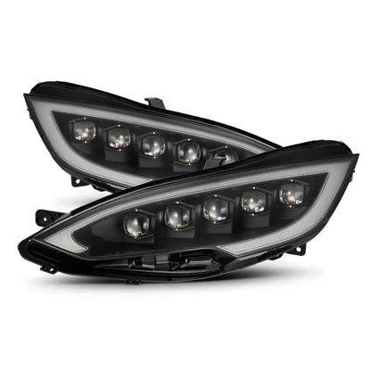 AlphaRex 12-21 Tesla Model S NOVA-Series LED Proj Headlights w/Activ Light & Seq.Sig (880877)