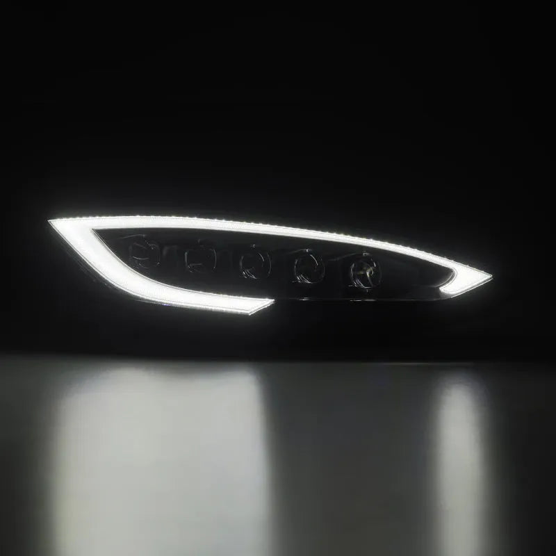 AlphaRex 12-21 Tesla Model S NOVA-Series LED Proj Headlights w/Activ Light & Seq.Sig (880877)