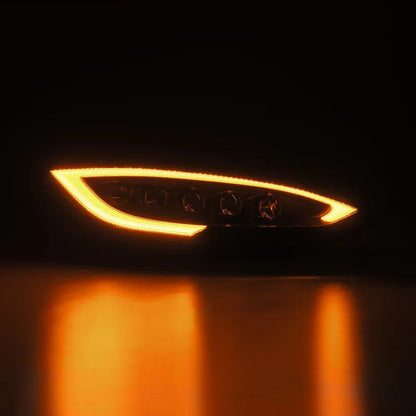 AlphaRex 12-21 Tesla Model S NOVA-Series LED Proj Headlights w/Activ Light & Seq.Sig (880877)