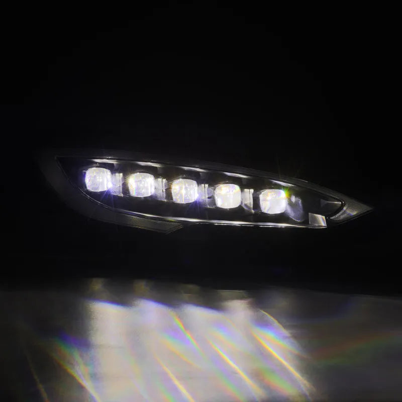 AlphaRex 12-21 Tesla Model S NOVA-Series LED Proj Headlights w/Activ Light & Seq.Sig (880877)