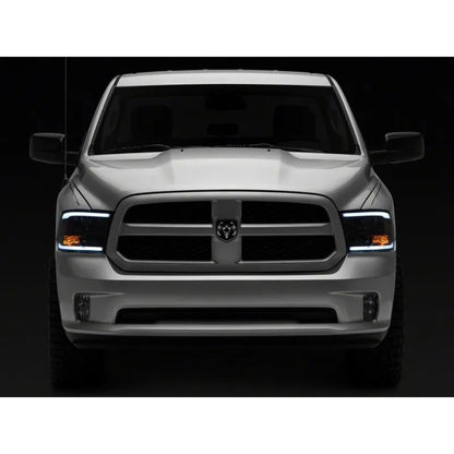 Raxiom 09-18 Dodge RAM Axial Headlights w/ SEQL LED Bar | RAM 1500/2500/3500 (R131482)