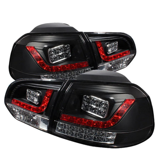 Spyder VW Golf/GTI 10-13 LED Tail Lights Black (5008176)