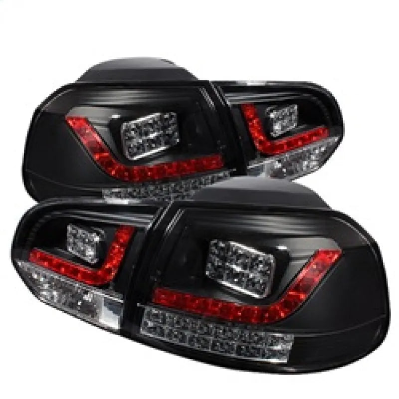 Spyder VW Golf/GTI 10-13 LED Tail Lights Black (5008176)