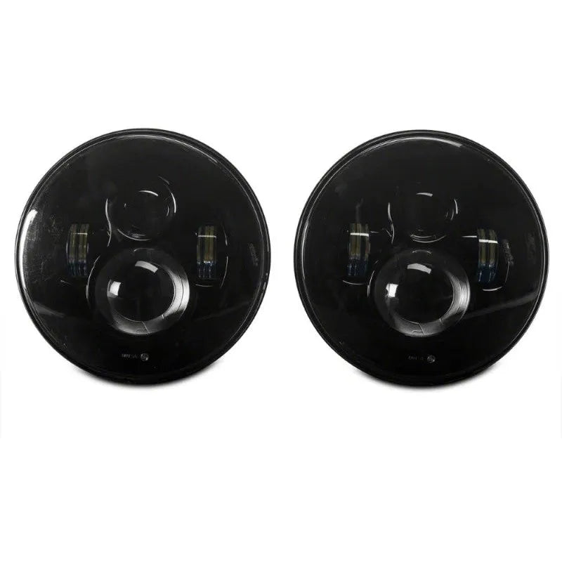 Raxiom 97-18 Jeep Wrangler Axial LED Daymaker Headlights Black (J108042)