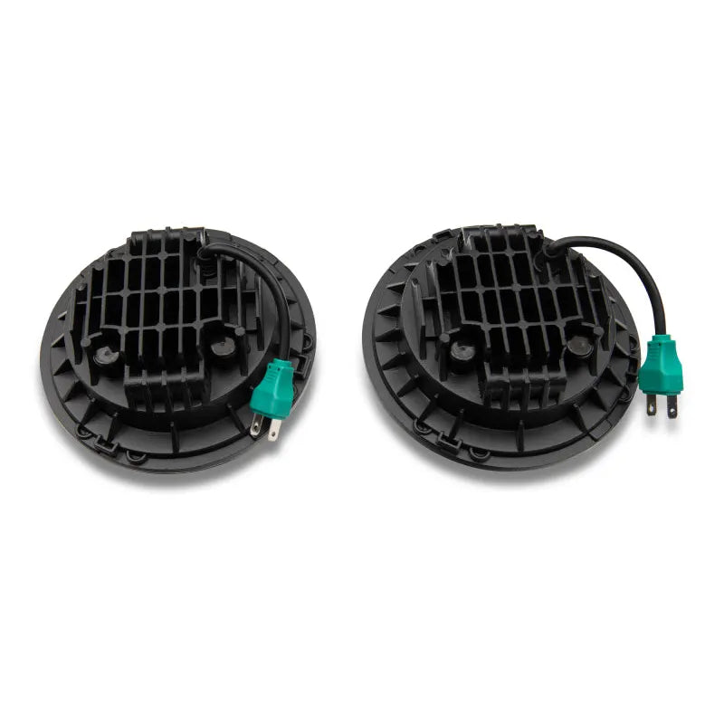Raxiom 97-18 Jeep Wrangler Axial LED Daymaker Headlights Black (J108042)