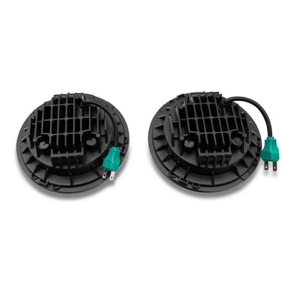 Raxiom 97-18 Jeep Wrangler Axial LED Daymaker Headlights Black (J108042)