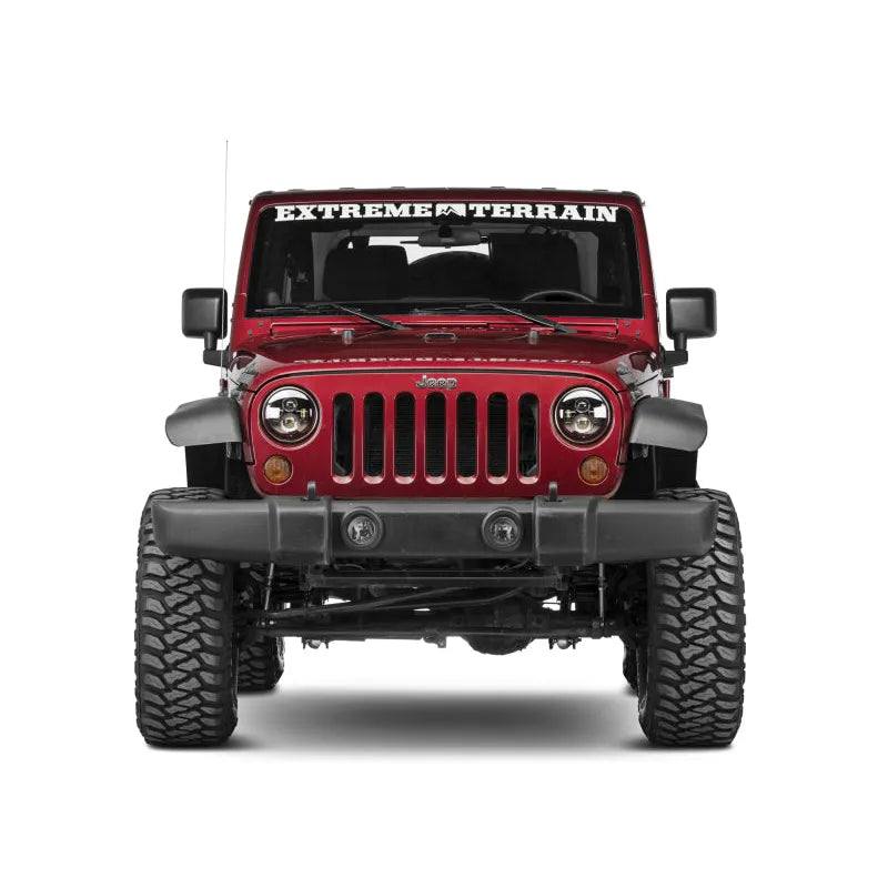 Raxiom 97-18 Jeep Wrangler Axial LED Daymaker Headlights Black (J108042)