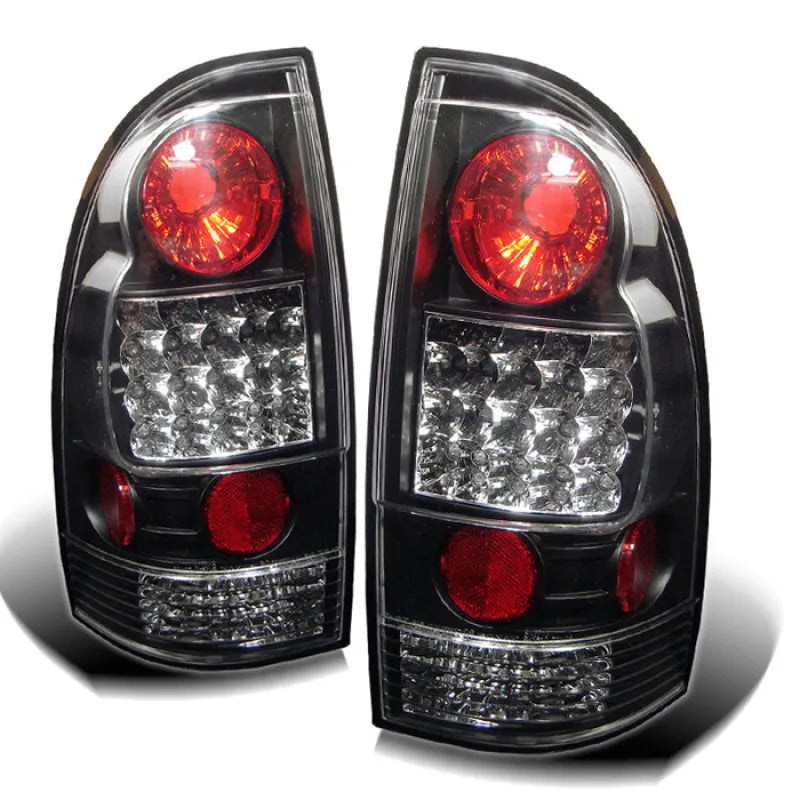 Spyder 05-15 Toyota Tacoma LED Tail Lights Black (5007919)