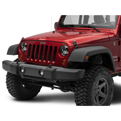 Raxiom 97-18 Jeep Wrangler Axial LED Daymaker Headlights Black (J108042)