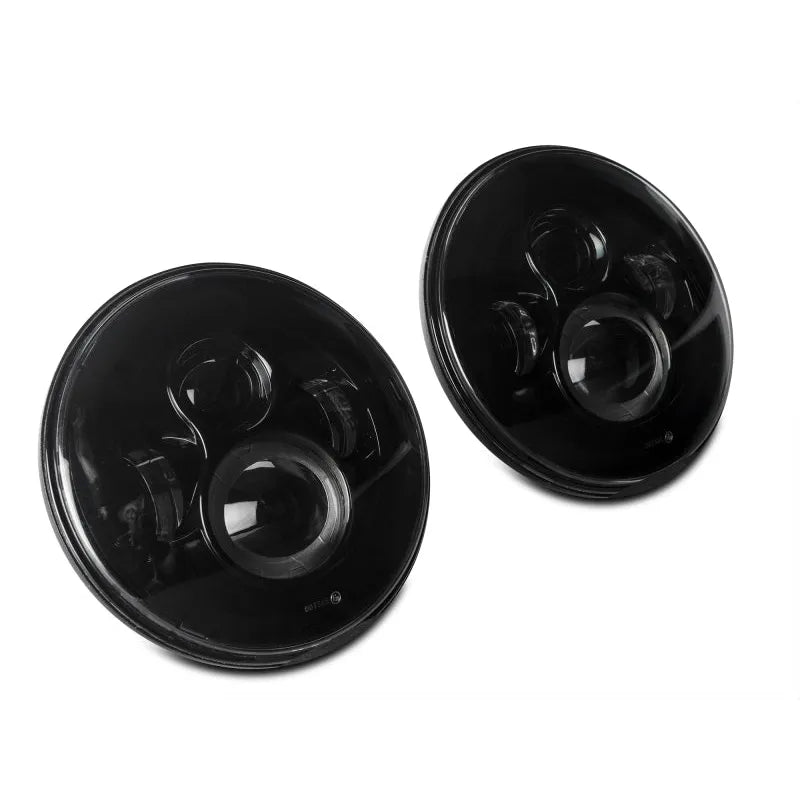 Raxiom 97-18 Jeep Wrangler Axial LED Daymaker Headlights Black (J108042)