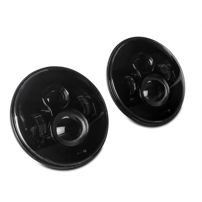 Raxiom 97-18 Jeep Wrangler Axial LED Daymaker Headlights Black (J108042)
