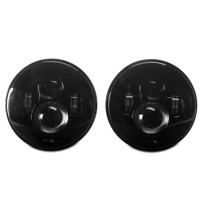 Raxiom 97-18 Jeep Wrangler Axial LED Daymaker Headlights Black (J108042)