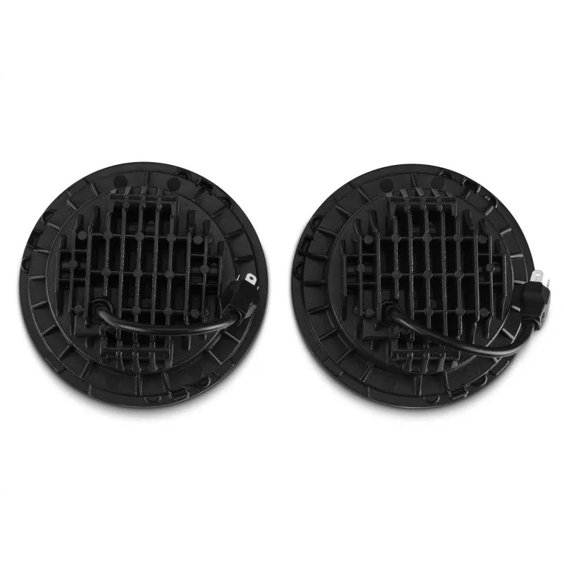 Raxiom 97-18 Jeep Wrangler Axial LED Daymaker Headlights Black (J108042)