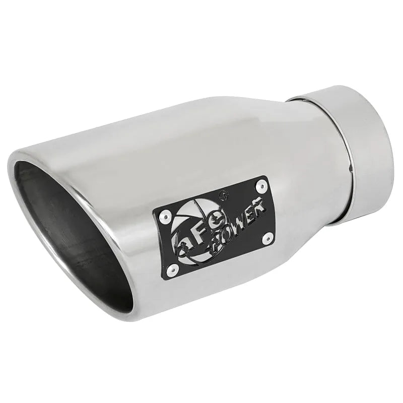 aFe MACH Force-Xp Universal Exhaust Tip 3 IN Inlet x 4-1/2 IN Outlet x 9 IN L- Polished Tip