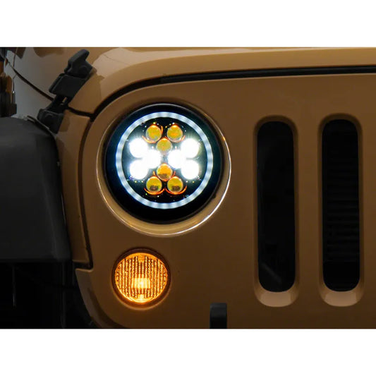 Raxiom 07-18 Jeep JK Axial Spider LED Headlights w/ Halo | Jeep Wrangler JK (J152602)