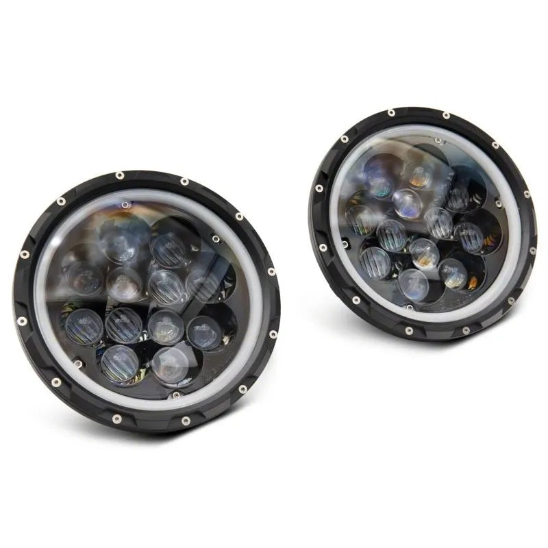 Raxiom 07-18 Jeep JK Axial Spider LED Headlights w/ Halo | Jeep Wrangler JK (J152602)