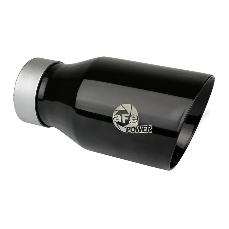 aFe MACH Force-Xp Universal Exhaust Tip 3 IN Inlet x 4-1/2 IN Outlet x 9 IN L- Black Tip