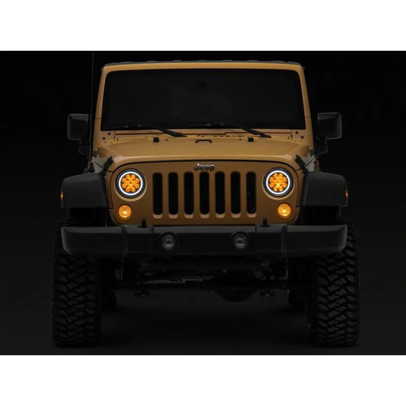 Raxiom 07-18 Jeep JK Axial Spider LED Headlights w/ Halo | Jeep Wrangler JK (J152602)