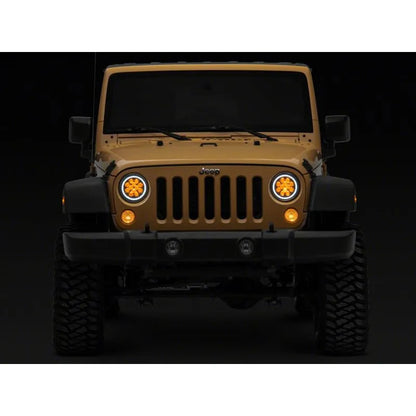 Raxiom 07-18 Jeep JK Axial Spider LED Headlights w/ Halo | Jeep Wrangler JK (J152602)