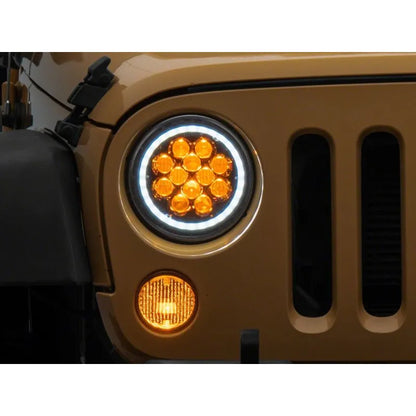 Raxiom 07-18 Jeep JK Axial Spider LED Headlights w/ Halo | Jeep Wrangler JK (J152602)