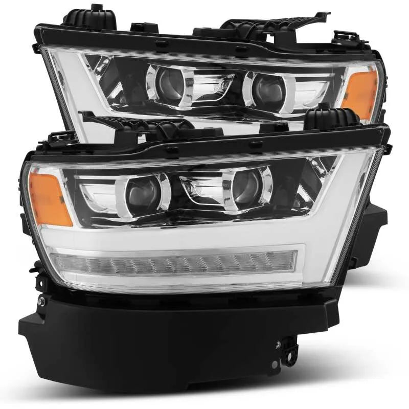 AlphaRex 19-20 Ram 1500HD Proj Headlight Plnk w/Activ Light/Seq Signal/Plnk DRL (880514)