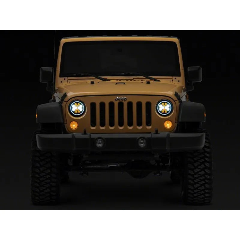 Raxiom 07-18 Jeep JK Axial Spider LED Headlights w/ Halo | Jeep Wrangler JK (J152602)
