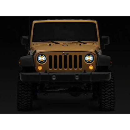 Raxiom 07-18 Jeep JK Axial Spider LED Headlights w/ Halo | Jeep Wrangler JK (J152602)