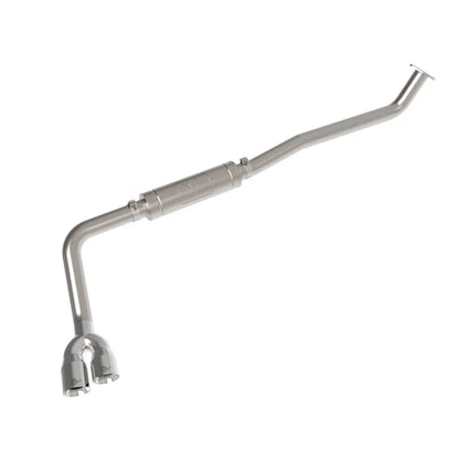 aFe Rebel Series 3in 304 Stainless Middle-Side Exit System Polished Toyota Hilux 15-26 L4-2.4/2.8L