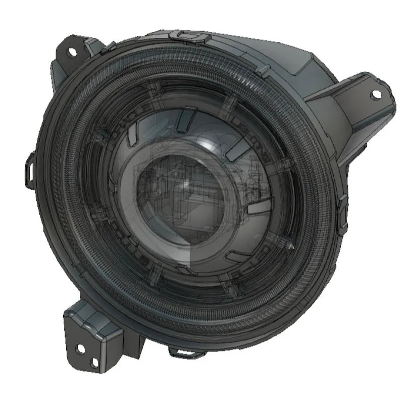 Oracle JL/Gladiator Oculus Bi-LED Headlights Matte Black 5200K (5839-504)
