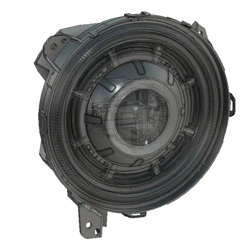 Oracle JL/Gladiator Oculus Bi-LED Headlights Matte Black 5200K (5839-504)