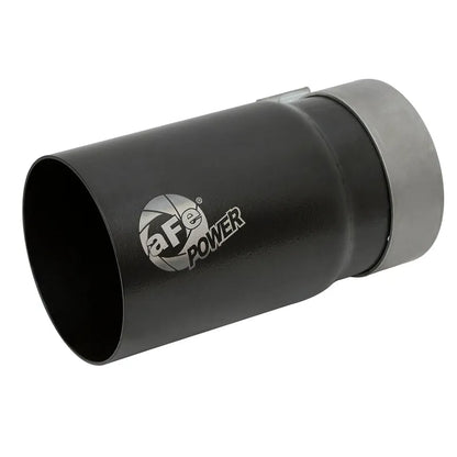 aFe MACH Force-Xp Universal Exhaust Tip 3-1/2 IN Inlet x 4 IN Outlet x 7 IN L Black Right Side Exit
