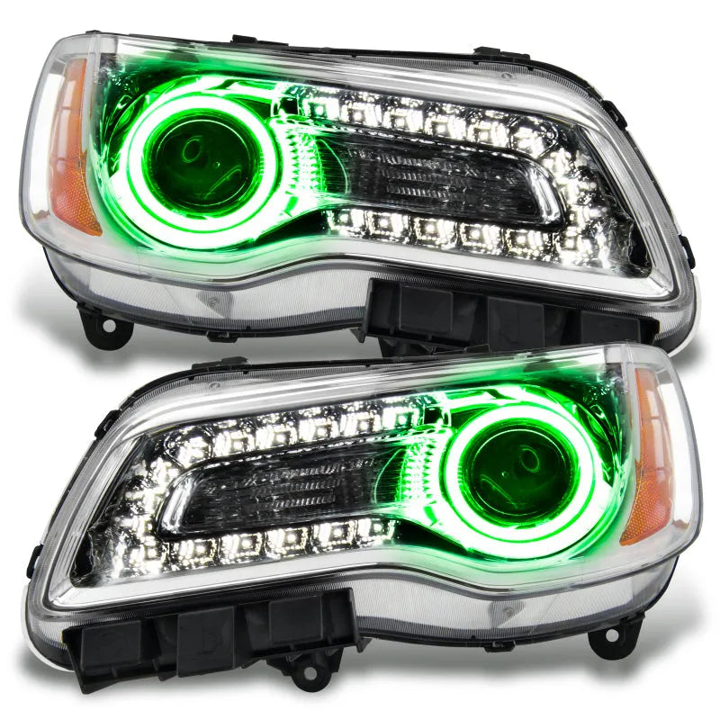 Oracle 11-14 Chrysler 300C NON HID LED Halo Headlights Chrome (7728-004)