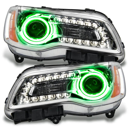Oracle 11-14 Chrysler 300C NON HID LED Halo Headlights Chrome (7728-004)