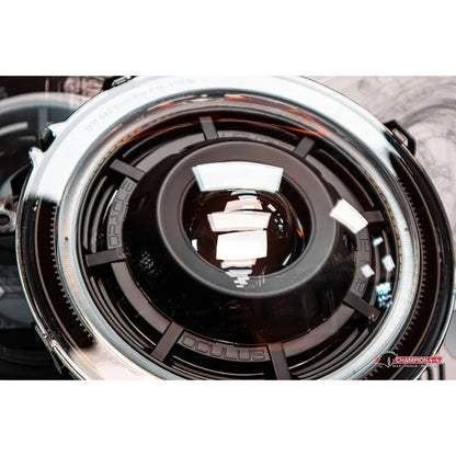 Oracle JL/Gladiator Oculus Bi-LED Headlights Matte Black 5200K (5839-504)