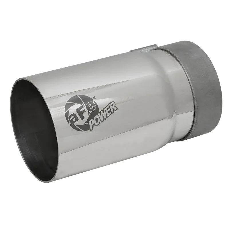 aFe MACH Force-Xp Universal Exhaust Tip 3-1/2 IN Inlet x 4 IN Outlet x 7 IN Polished Right Side Exit