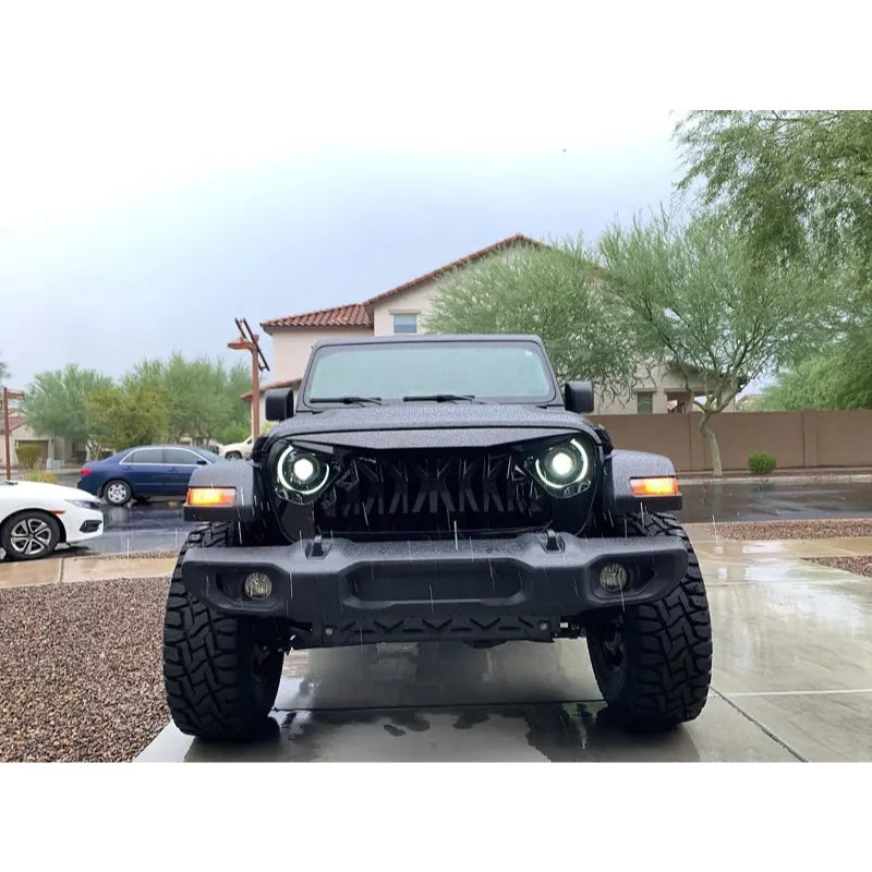 Oracle JL/Gladiator Oculus Bi-LED Headlights Matte Black 5200K (5839-504)